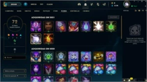 Conta D4 Queue d1+ Ganhando 25 perdendo 10 - League of Legends LOL
