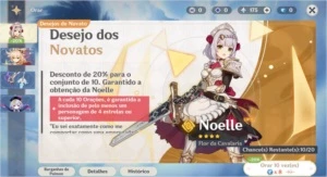 ⭐ GENSHIN IMPACT CONTA COM DILUC 5⭐