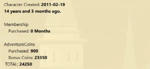 14 Anos de Conta / 4 Chest - Adventure Quest World AQW
