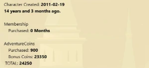 14 Anos de Conta / 4 Chest - Adventure Quest World AQW