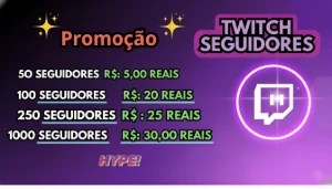 Pacotes de seguidores twitch-o melhor do mercado!