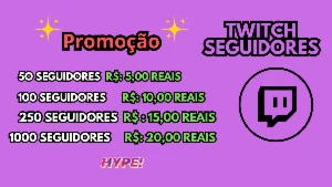 Pacotes de seguidores twitch-o melhor do mercado!