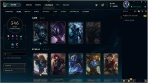 CONTA LEAGUE OF LEGENDS TODOS CHAMP 346 SKINS CONTA SEASON 1 LOL