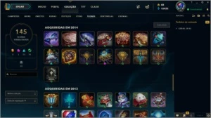 CONTA LEAGUE OF LEGENDS TODOS CHAMP 346 SKINS CONTA SEASON 1 LOL