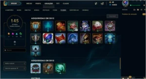 CONTA LEAGUE OF LEGENDS TODOS CHAMP 346 SKINS CONTA SEASON 1 LOL