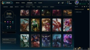 CONTA LEAGUE OF LEGENDS TODOS CHAMP 346 SKINS CONTA SEASON 1 LOL