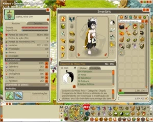Ecaflip Nível 199 Spiritia (Scrollado e Bem Equipado) - Dofus