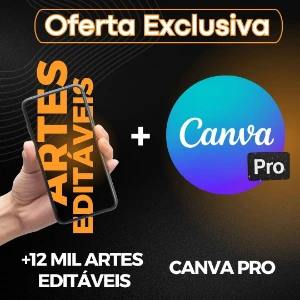 Super Top Pack VIP CANVA PRO + 12mil Artes Editáveis