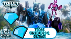 Toilet Tower Defense - Todas unidades e Gemas - 24h!