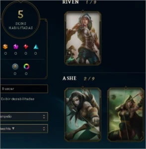 Conta de league of legends- 32 campeões 5 skins unranked LOL