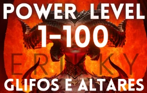 Diablo 4 - Power Level - Glifos - Todas As Plataformas - Blizzard