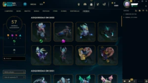 Conta LoL lvl 551 com 203 skins - League of Legends
