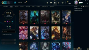Conta LoL lvl 551 com 203 skins - League of Legends