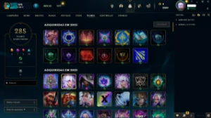Conta LoL lvl 551 com 203 skins - League of Legends