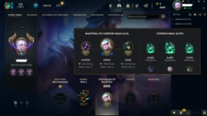 Conta LoL lvl 551 com 203 skins - League of Legends