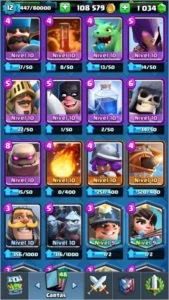 CR Level 12, Desafiante1+100k ouro troca de nice & 1k gemas - Clash Royale