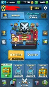 CR Level 12, Desafiante1+100k ouro troca de nice & 1k gemas - Clash Royale