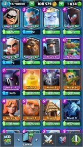 CR Level 12, Desafiante1+100k ouro troca de nice & 1k gemas - Clash Royale