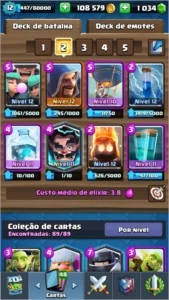 CR Level 12, Desafiante1+100k ouro troca de nice & 1k gemas - Clash Royale