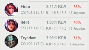 CONTA PLATINA 3 COM SKINS BOAS/ 24 CHAMPS - League of Legends LOL