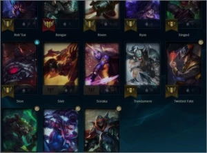 Conta lol d4 60% winrate - League of Legends