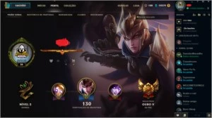 Conta GOLD V - League of Legends LOL
