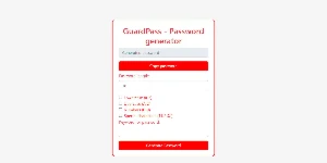 GuardPass - Password generator