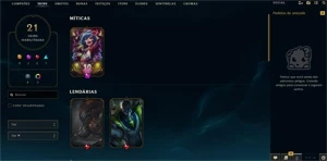 Conta diamante nas 2 filas MMR Bufado, unico dono desde 2016 - League of Legends LOL