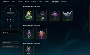 Conta diamante nas 2 filas MMR Bufado, unico dono desde 2016 - League of Legends LOL