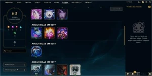 Conta diamante nas 2 filas MMR Bufado, unico dono desde 2016 - League of Legends LOL