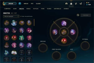 Conta bronze 3 com 30 Champs e 5 Skins + 1 Fragmento - League of Legends LOL