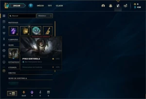 Conta bronze 3 com 30 Champs e 5 Skins + 1 Fragmento - League of Legends LOL