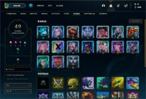 Conta bronze 3 com 30 Champs e 5 Skins + 1 Fragmento - League of Legends LOL