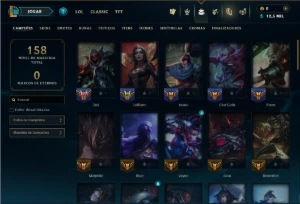 Unranked com 65 Champs e 46 Skins - League of Legends LOL