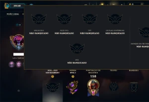 Unranked com 65 Champs e 46 Skins - League of Legends LOL