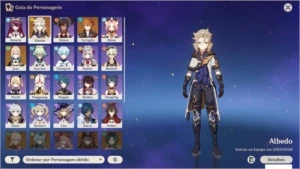 Tartagli + harpa celestial + albedo + jean ar47 - Genshin Impact