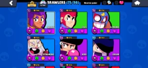 Conta Brawl Stars (77/98) Brawlers! 27K Troféus!