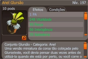 [PROMOÇÃO] Anel glursão exo AP top SPIRITIA - Dofus
