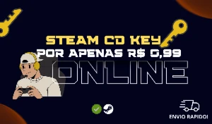 Steam Key R$ 0,99  Super Promoção