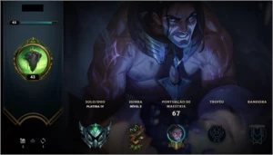 Conta PLATINA de League of legends LOL