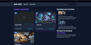 Mega Game PlayerOne/ Template Blogger - Arte Digital Artes Canva
