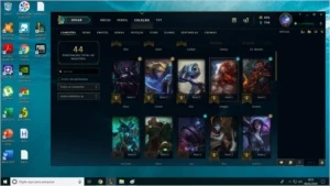 Conta LoL Bronze 3 melhor de 10 8/2 upada para vender. - League of Legends