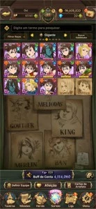 Nanatsu no Taizai: Grand Cross. conta endgame - Outros