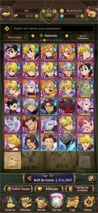 Nanatsu no Taizai: Grand Cross. conta endgame - Outros