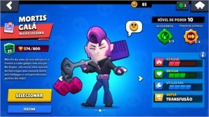 Conta de Brawl Stars quase full com 7 skins exclusivas