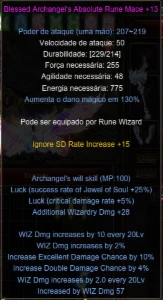 Conta MegaMU à Venda Grand Rune Master FULL - MU Online