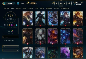 Conta Ferro 1 com TODOS os champs e 376 Skins +14 Prestigios - League of Legends LOL