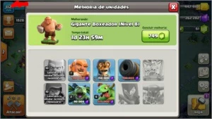Conta clash of clans cv9
