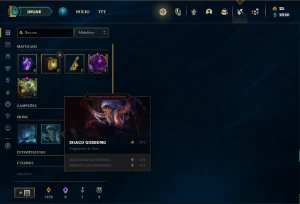Conta Platina 4 com 33 Champs e 12 Skins + 2 Fragmentos - League of Legends LOL