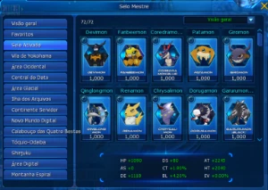 LADMO_Conta MID/LATE GAME -  Sussano e AOx + deck AS de 15%  - Digimon Masters Online